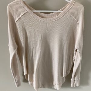Ariztia Long sleeve Waffle Top